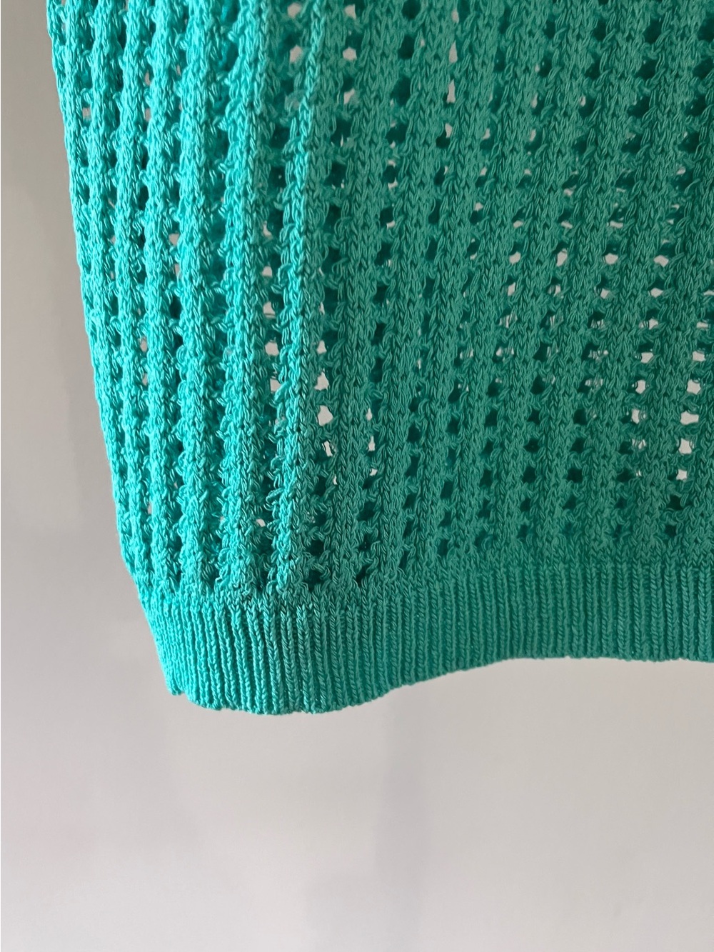 Zenana Turquoise Open Weave short sleeve summer sweater.  Size Small NWOT - Picture 9 of 12